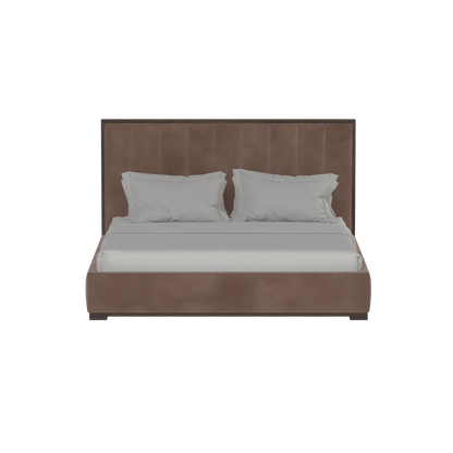 Ava Bed with Framed Vertical Headboard Panels