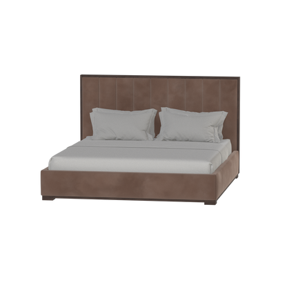 Ava Bed with Framed Vertical Headboard Panels