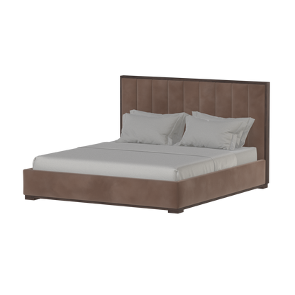 Ava Bed with Framed Vertical Headboard Panels