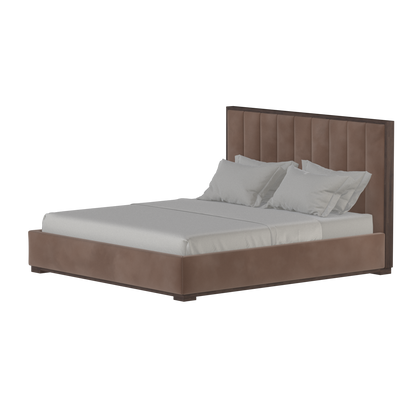 Ava Bed with Framed Vertical Headboard Panels