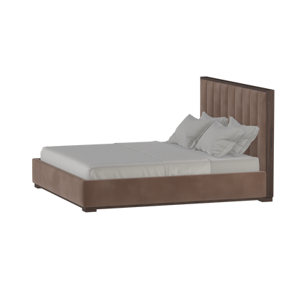 Ava Bed with Framed Vertical Headboard Panels