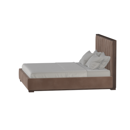 Ava Bed with Framed Vertical Headboard Panels