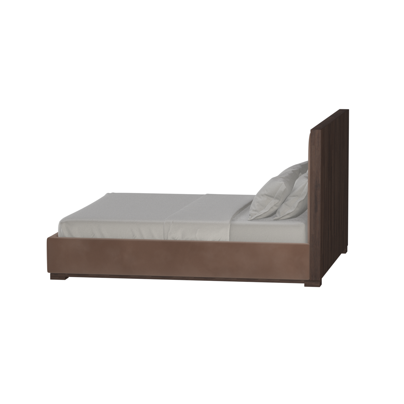 Ava Bed with Framed Vertical Headboard Panels