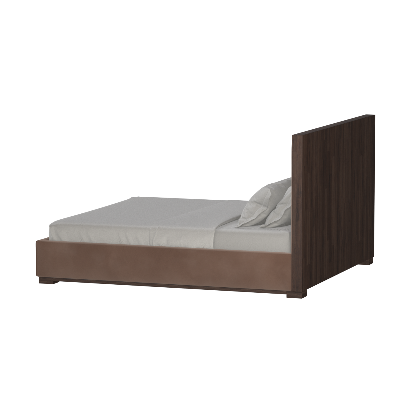 Ava Bed with Framed Vertical Headboard Panels