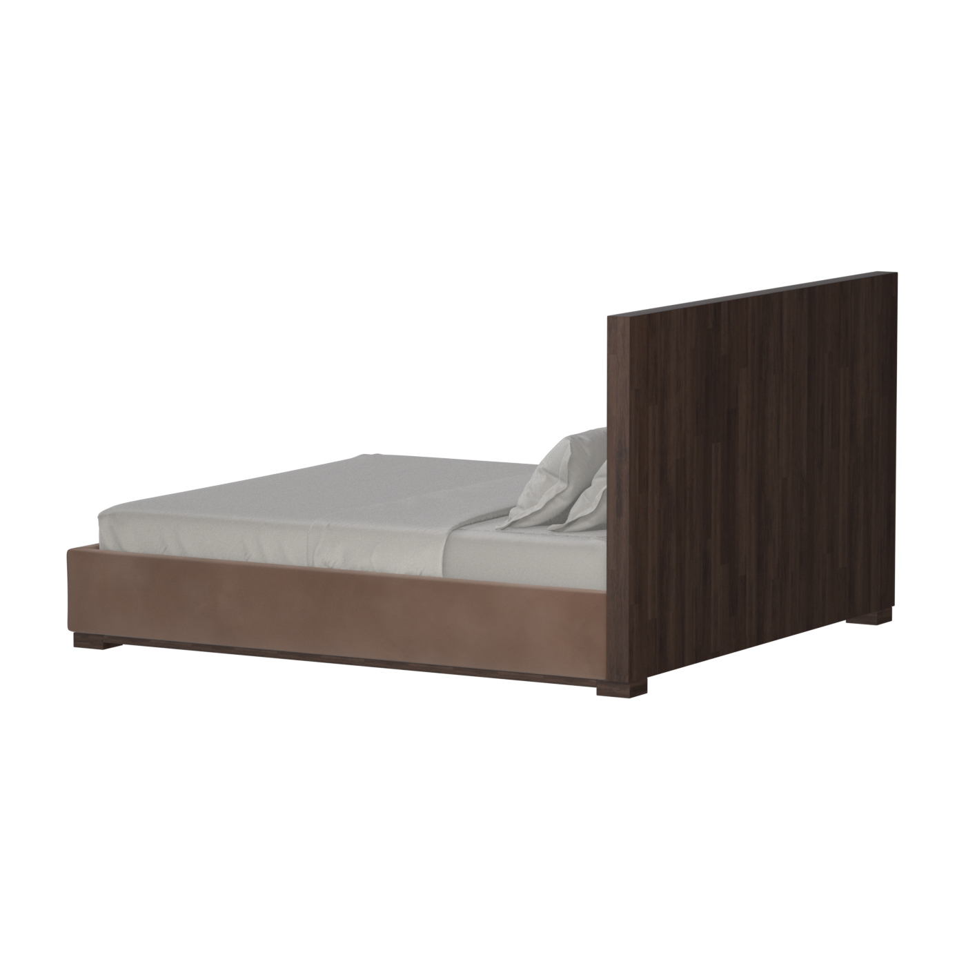 Ava Bed with Framed Vertical Headboard Panels
