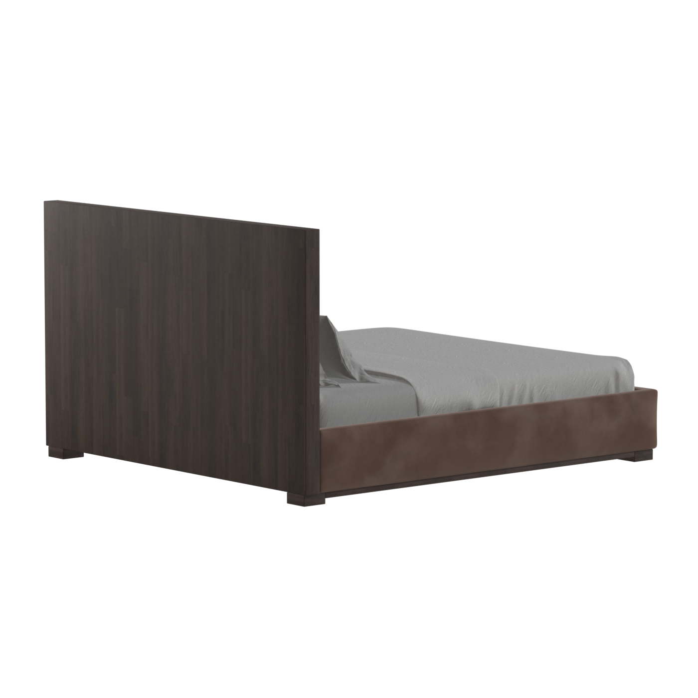 Ava Bed with Framed Vertical Headboard Panels