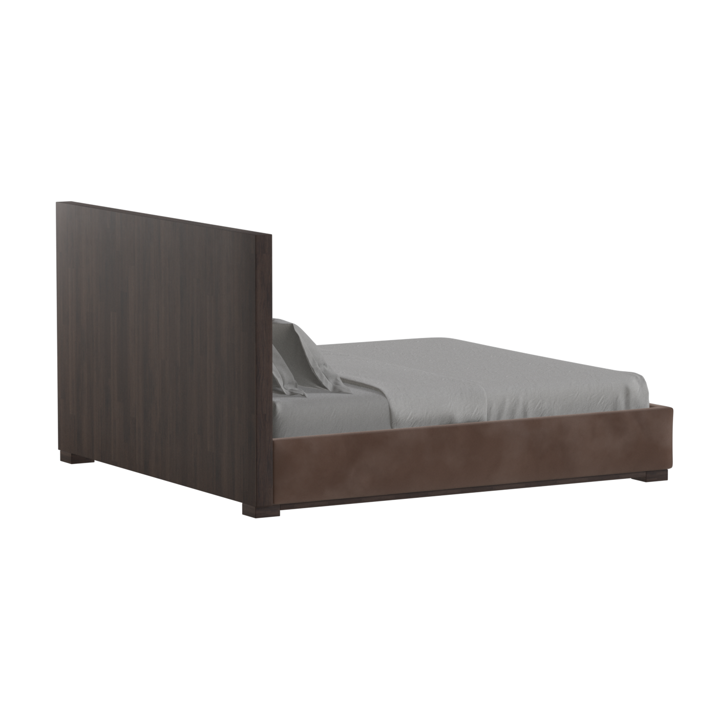 Ava Bed with Framed Vertical Headboard Panels