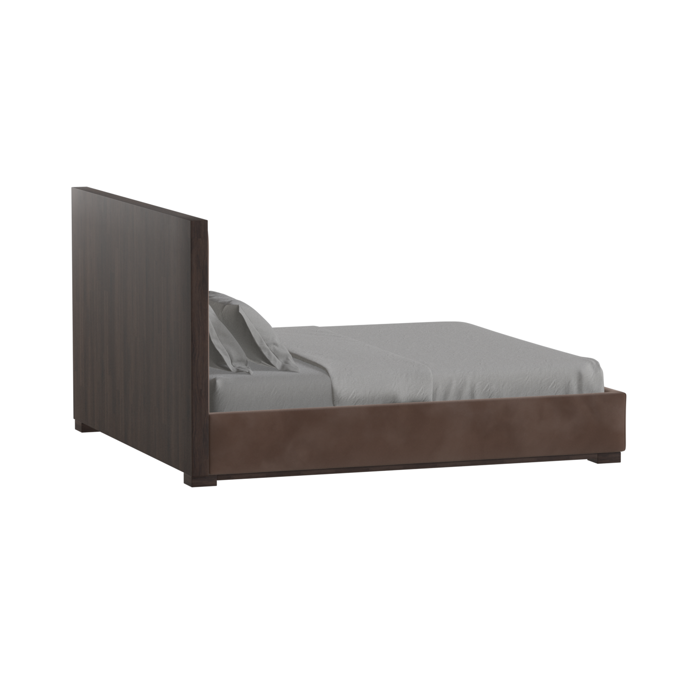 Ava Bed with Framed Vertical Headboard Panels