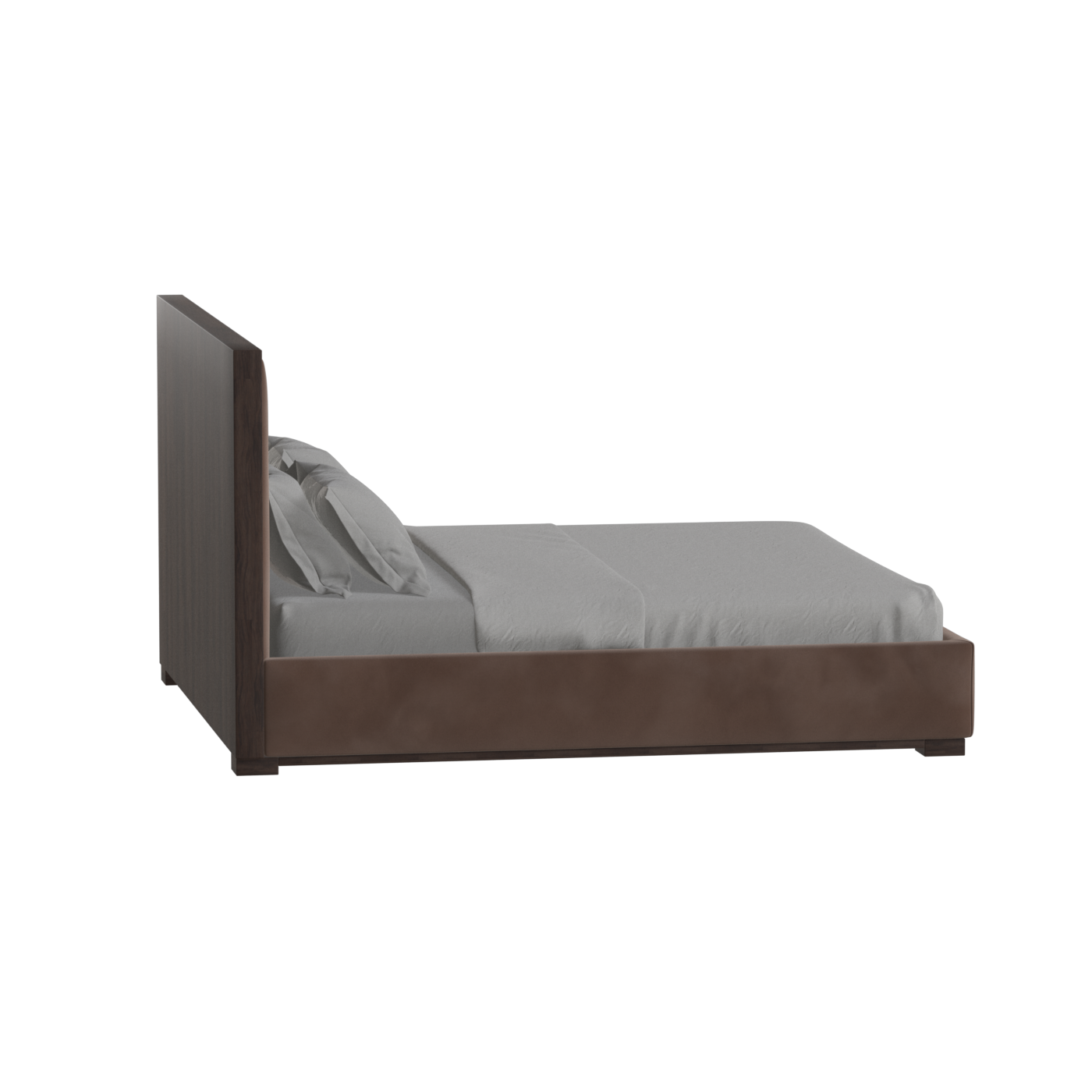 Ava Bed with Framed Vertical Headboard Panels