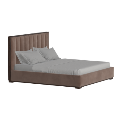 Ava Bed with Framed Vertical Headboard Panels
