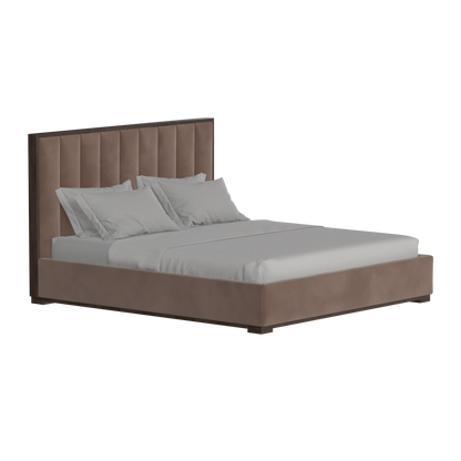 Ava Bed with Framed Vertical Headboard Panels