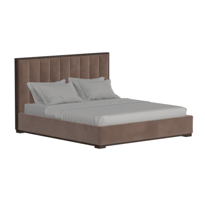 Ava Bed with Framed Vertical Headboard Panels