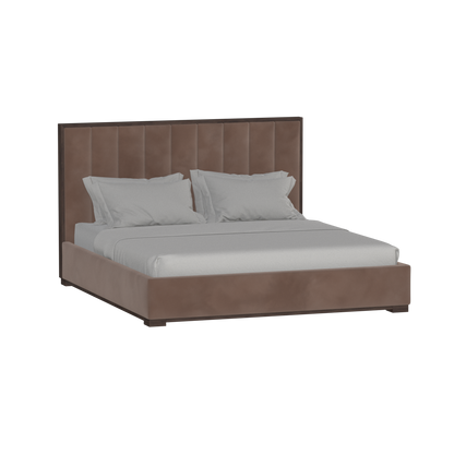 Ava Bed with Framed Vertical Headboard Panels