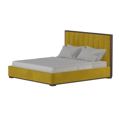 Ava Bed with Framed Vertical Headboard Panels