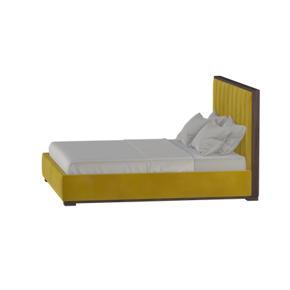 Ava Bed with Framed Vertical Headboard Panels
