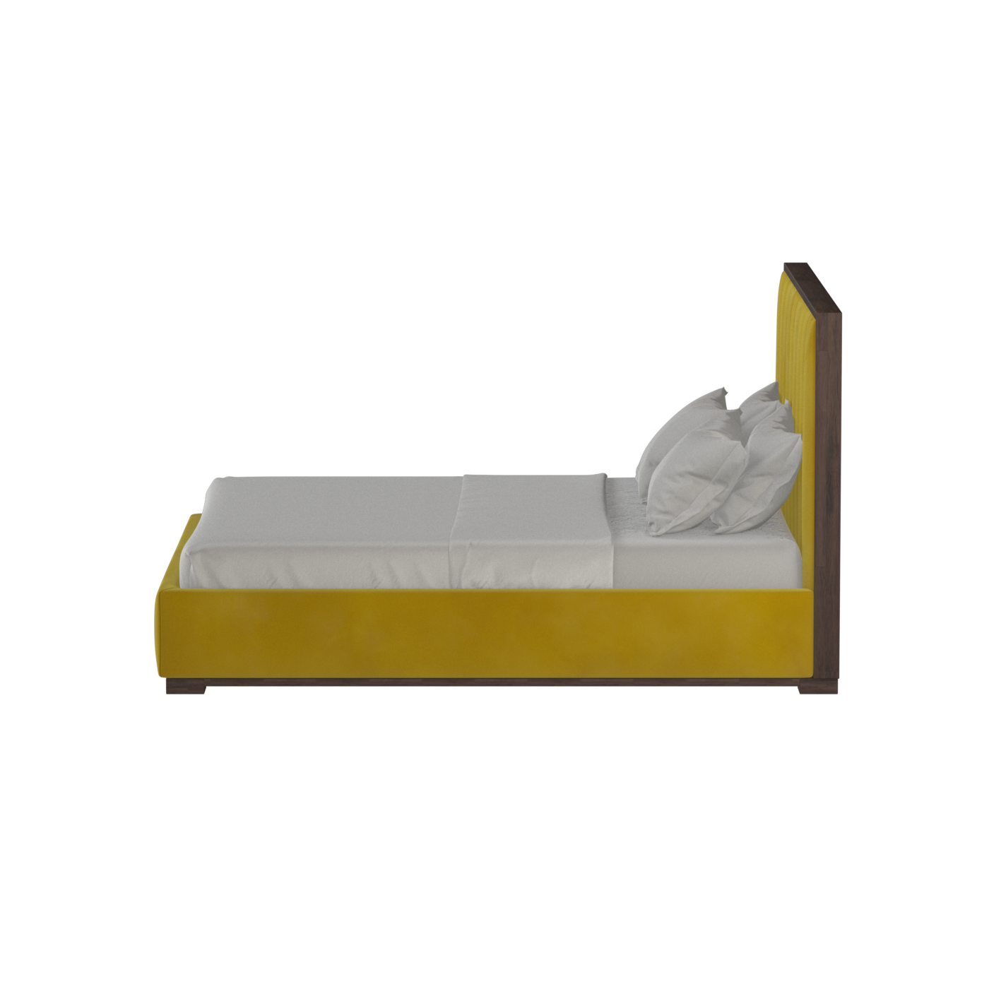 Ava Bed with Framed Vertical Headboard Panels