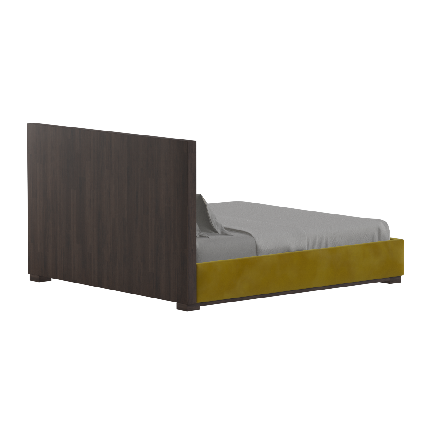 Ava Bed with Framed Vertical Headboard Panels