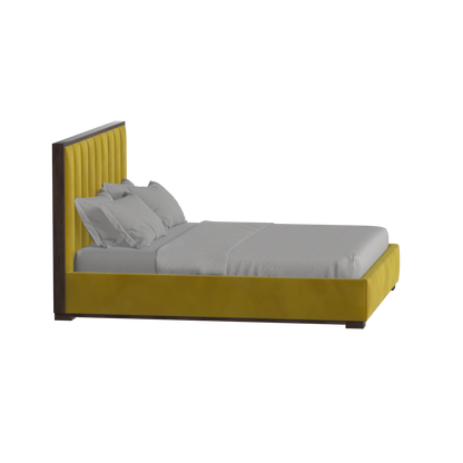 Ava Bed with Framed Vertical Headboard Panels