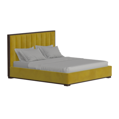 Ava Bed with Framed Vertical Headboard Panels