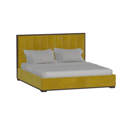Ava Bed with Framed Vertical Headboard Panels