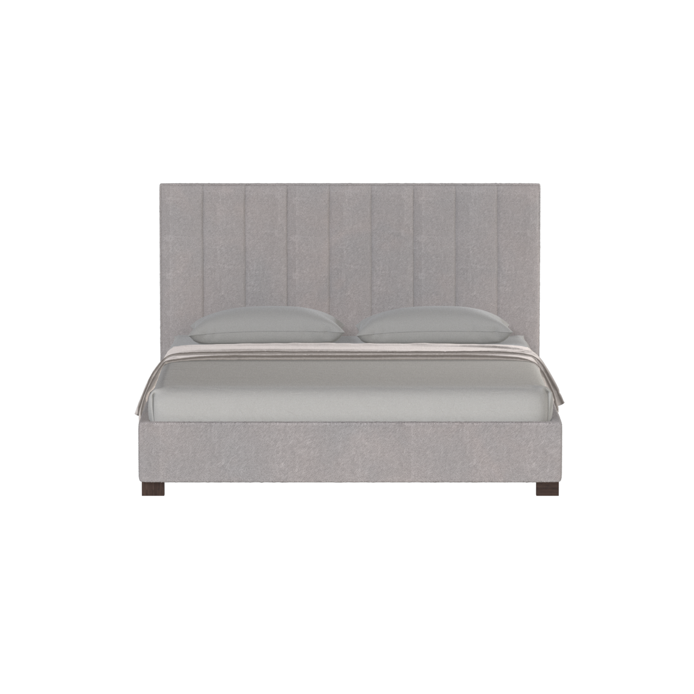 Ava High Headboard Bed in Luxe Fabric
