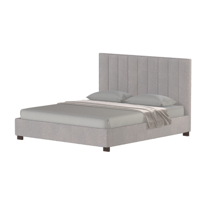 Ava High Headboard Bed in Luxe Fabric
