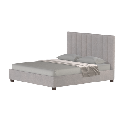 Ava High Headboard Bed in Luxe Fabric
