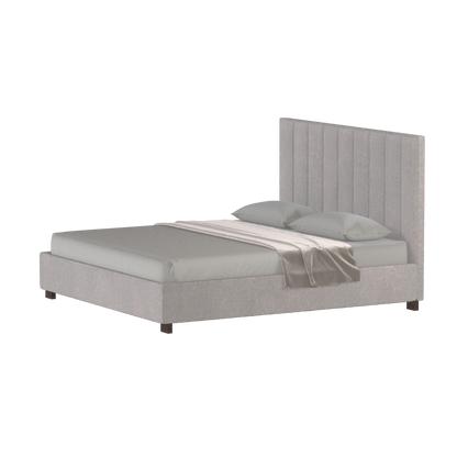 Ava High Headboard Bed in Luxe Fabric