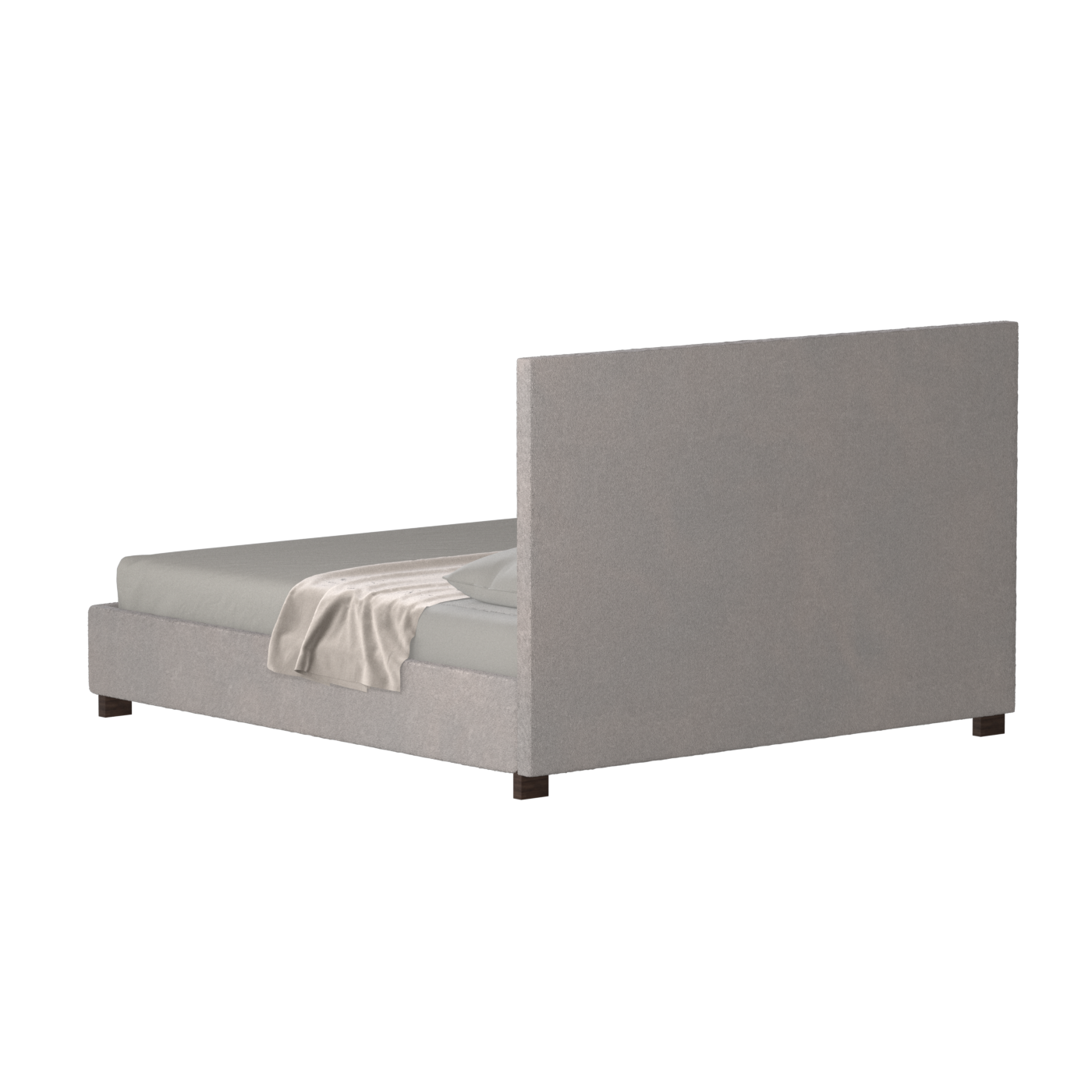 Ava High Headboard Bed in Luxe Fabric