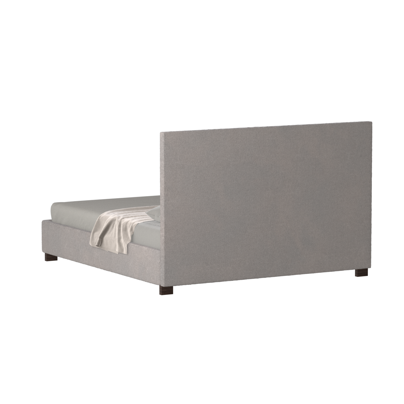 Ava High Headboard Bed in Luxe Fabric