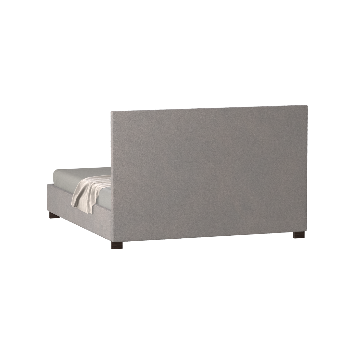 Ava High Headboard Bed in Luxe Fabric