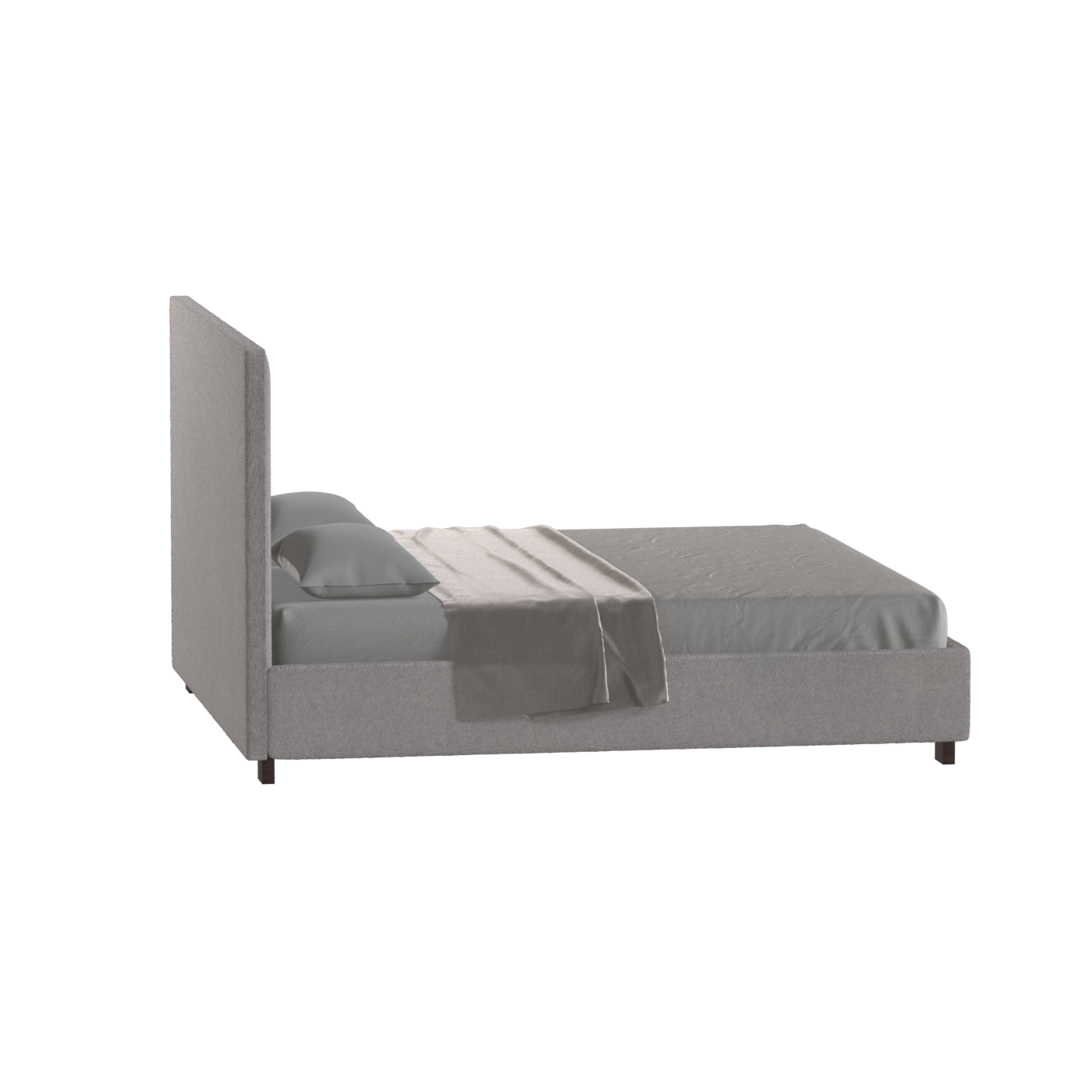 Ava High Headboard Bed in Luxe Fabric