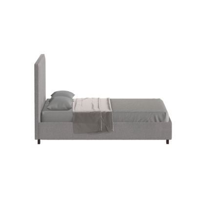 Ava High Headboard Bed in Luxe Fabric