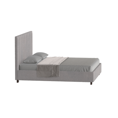 Ava High Headboard Bed in Luxe Fabric
