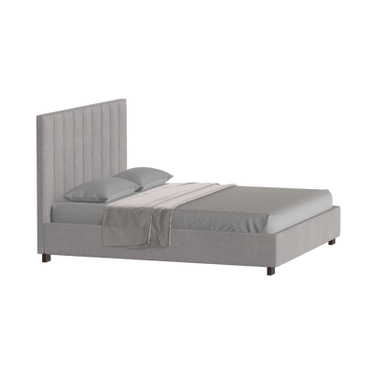 Ava High Headboard Bed in Luxe Fabric