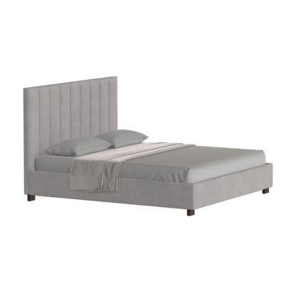 Ava High Headboard Bed in Luxe Fabric