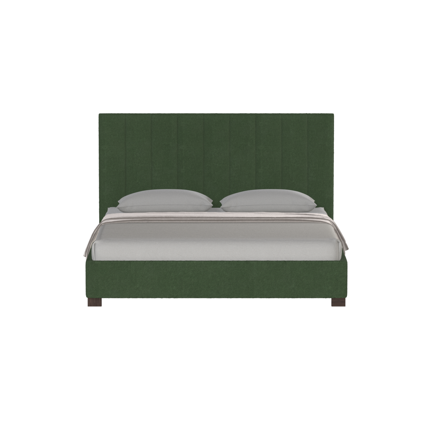 Ava High Headboard Bed in Luxe Fabric
