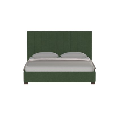 Ava High Headboard Bed in Luxe Fabric