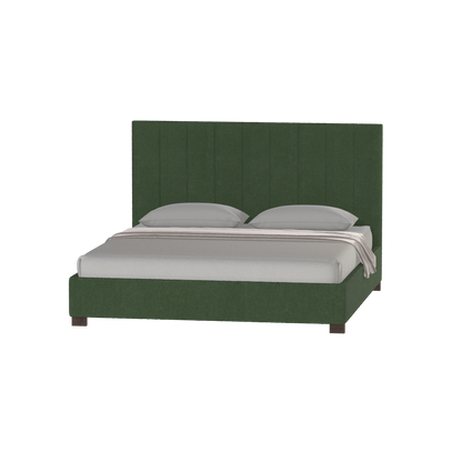 Ava High Headboard Bed in Luxe Fabric