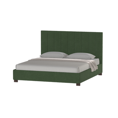 Ava High Headboard Bed in Luxe Fabric