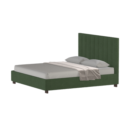 Ava High Headboard Bed in Luxe Fabric