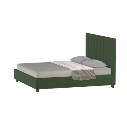 Ava High Headboard Bed in Luxe Fabric