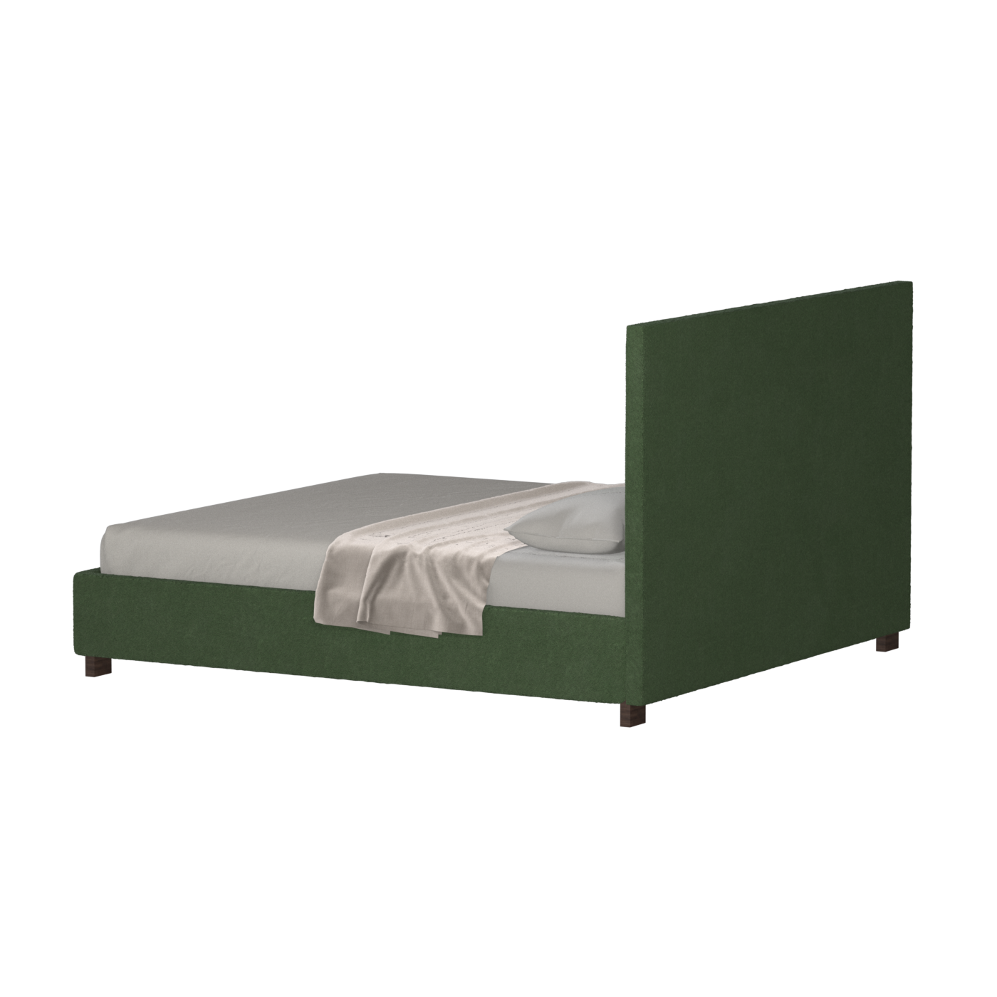 Ava High Headboard Bed in Luxe Fabric
