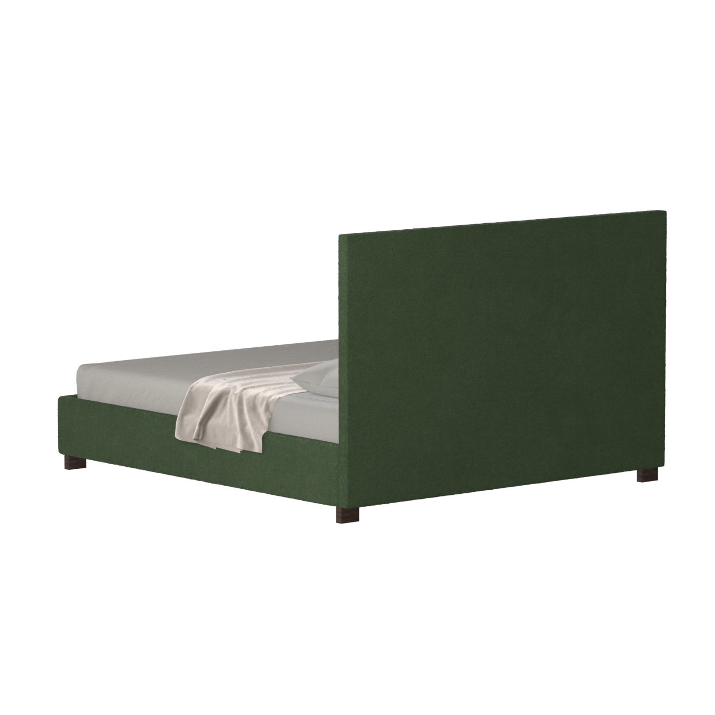Ava High Headboard Bed in Luxe Fabric