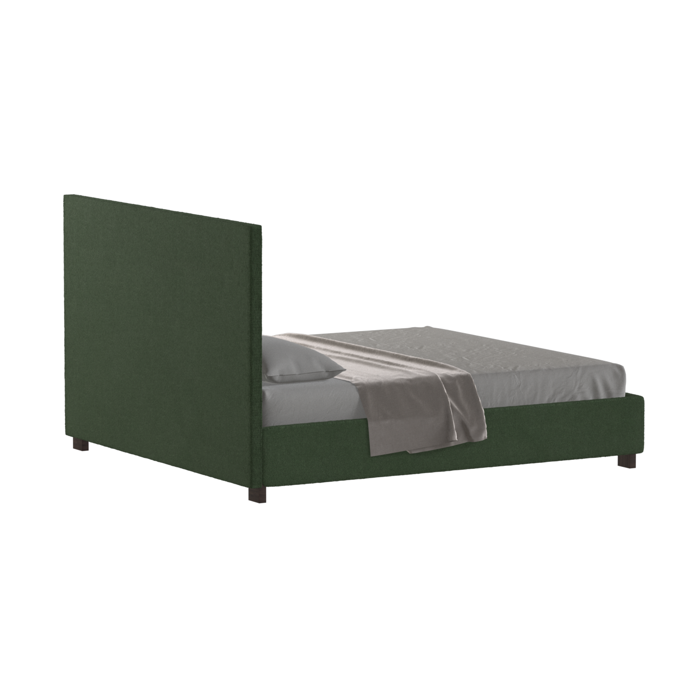 Ava High Headboard Bed in Luxe Fabric
