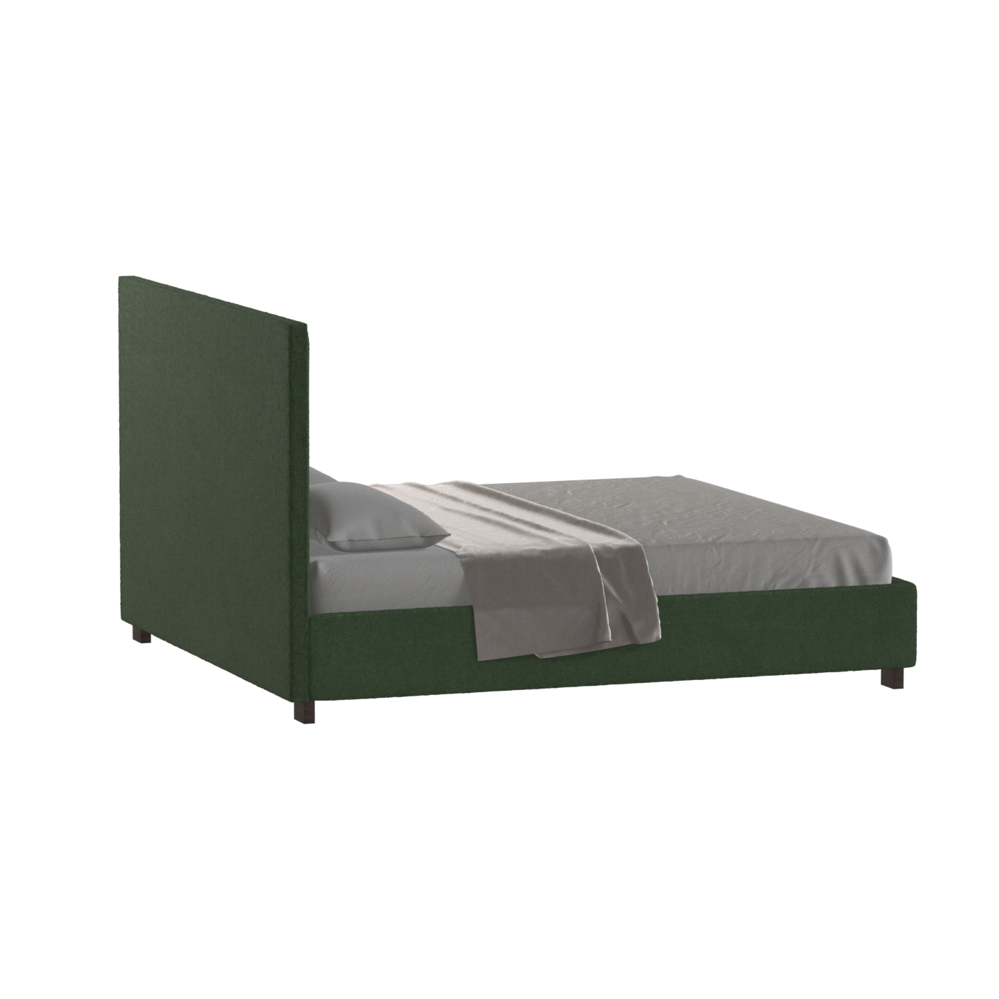 Ava High Headboard Bed in Luxe Fabric