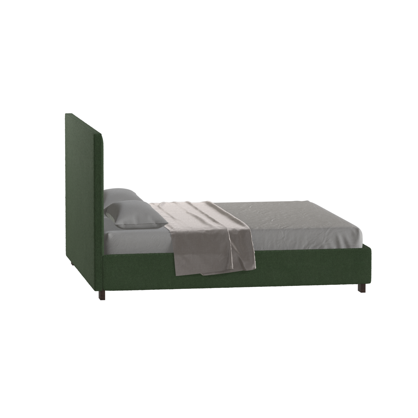 Ava High Headboard Bed in Luxe Fabric