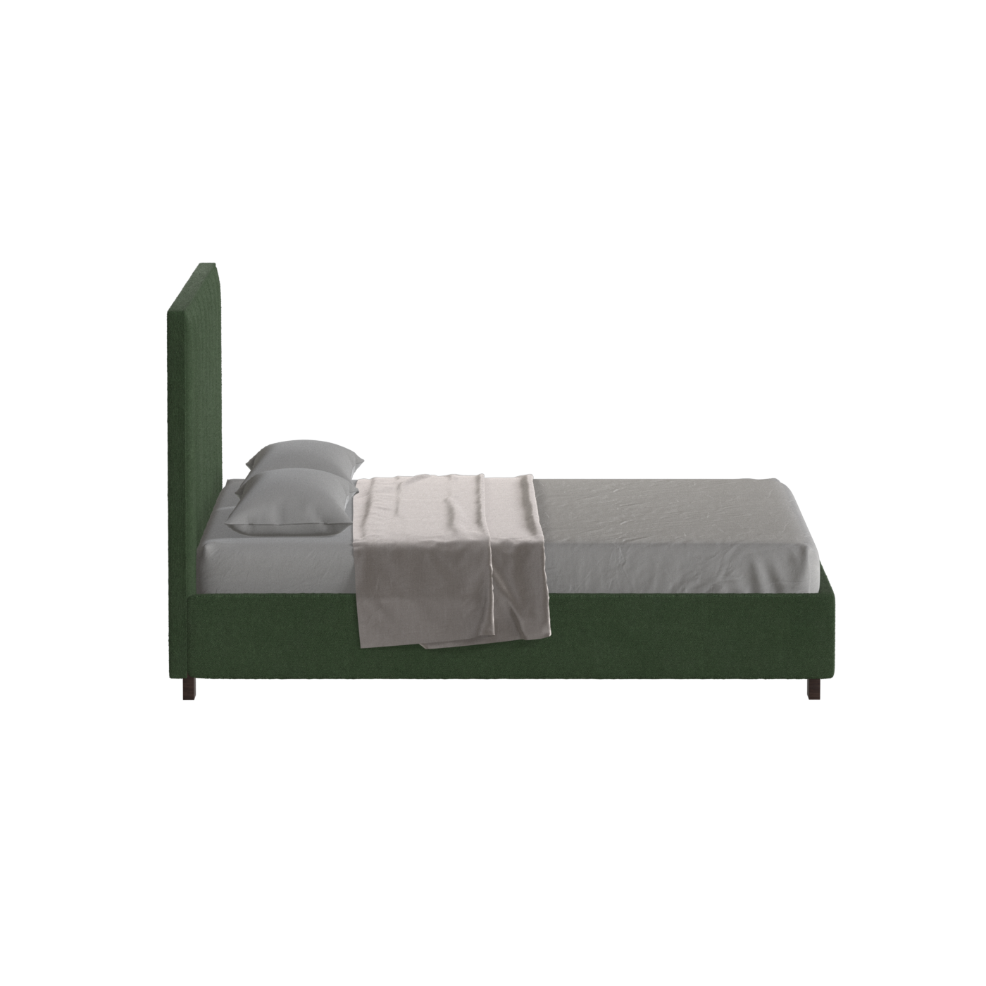 Ava High Headboard Bed in Luxe Fabric