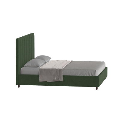 Ava High Headboard Bed in Luxe Fabric