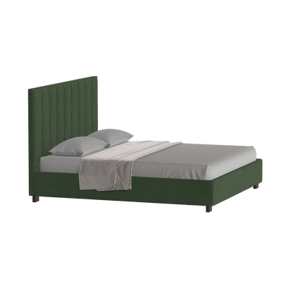 Ava High Headboard Bed in Luxe Fabric